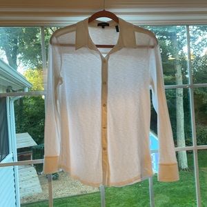 Theory White Button down
